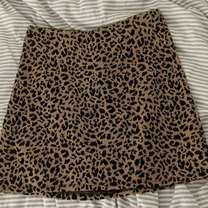 Reformation leopard print skirt